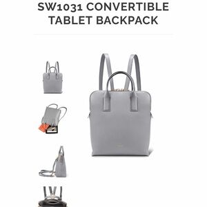Sara White backpack purse